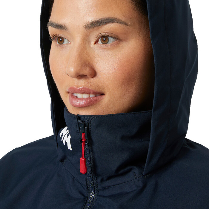 2024 Helly Hansen Womens Crew Hooded Midlayer Sailing Jacket 2.0 34447 - Navy